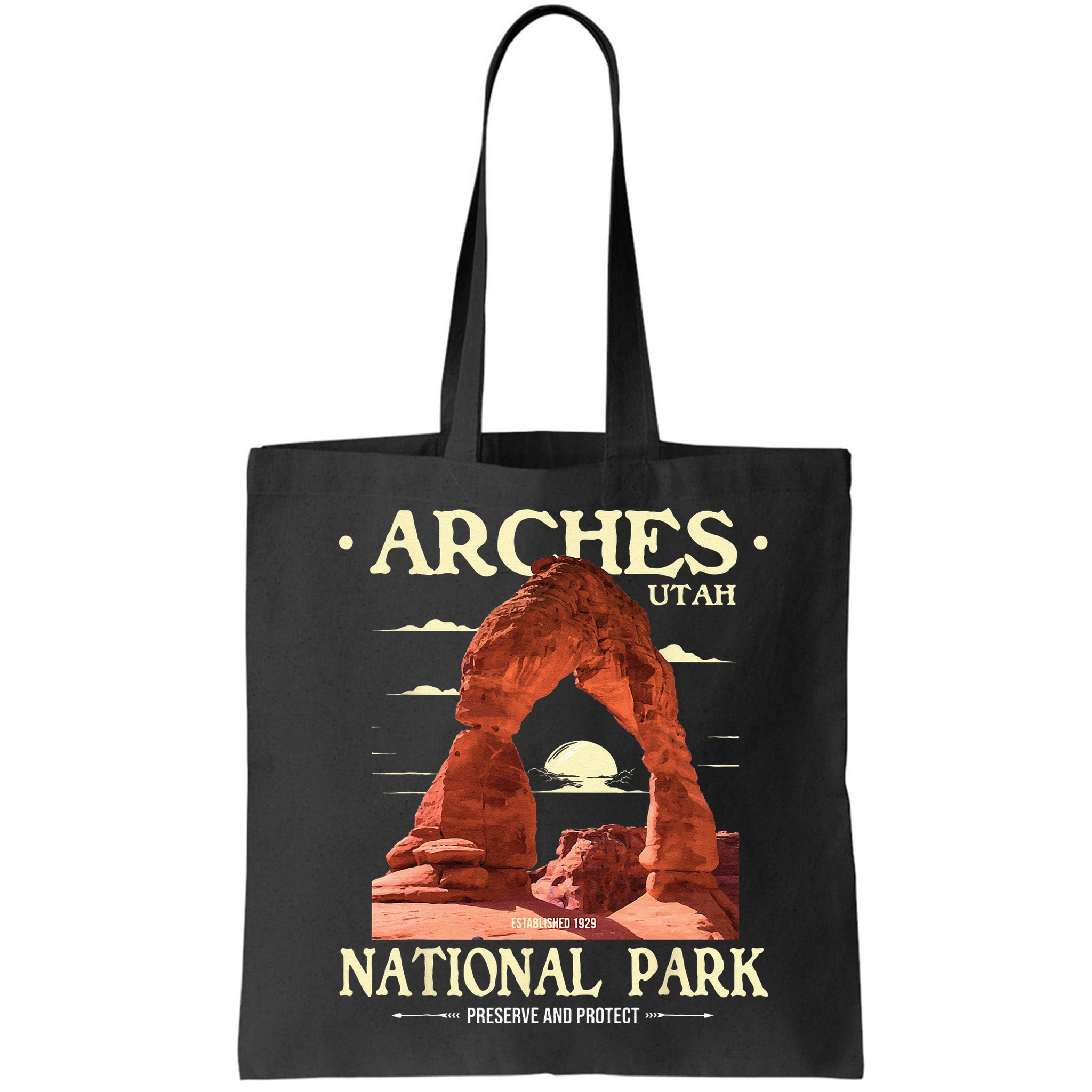 Arches National Park Retro Hiking & Camping Lover Bag
