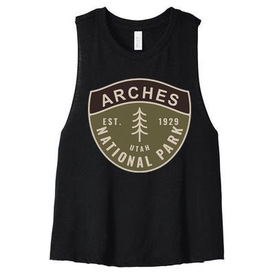 Arches National Park Utah Women's Racerback Cropped Tank