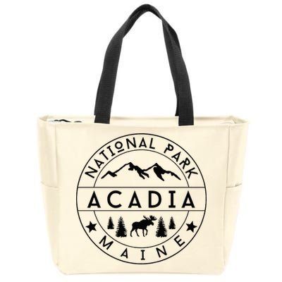 Acadia National Park Maine Moose Nature Hiking Outdoors Zip Tote Bag