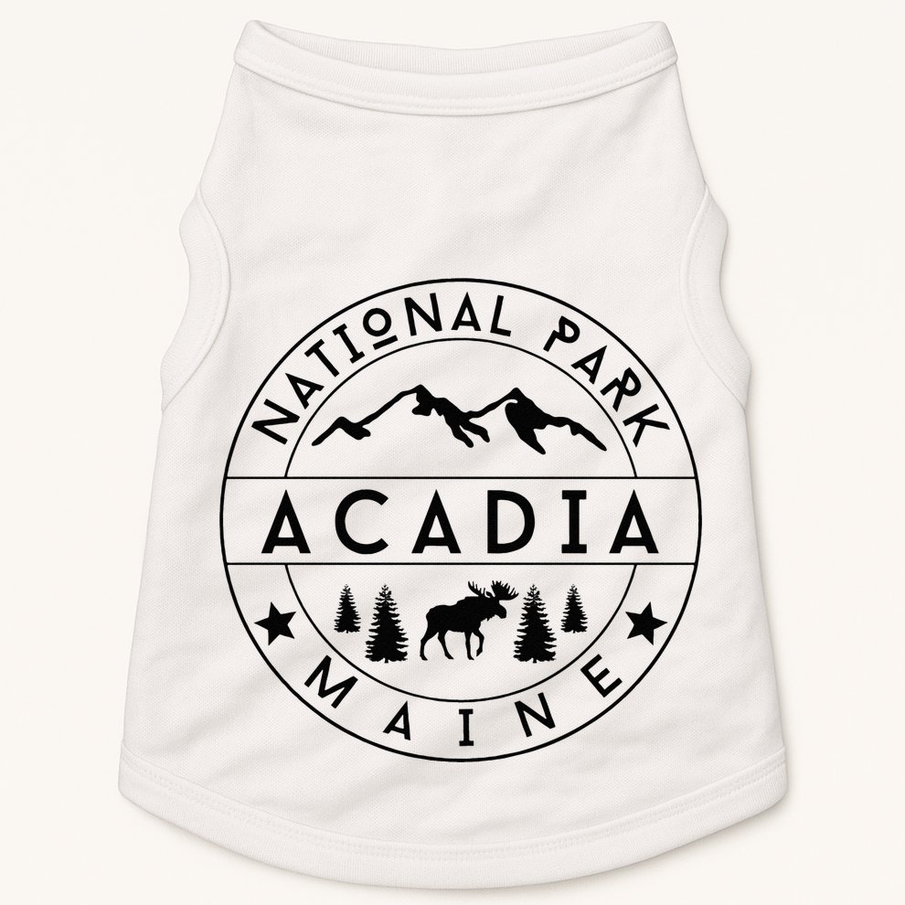Acadia National Park Maine Moose Nature Hiking Outdoors Doggie Tank