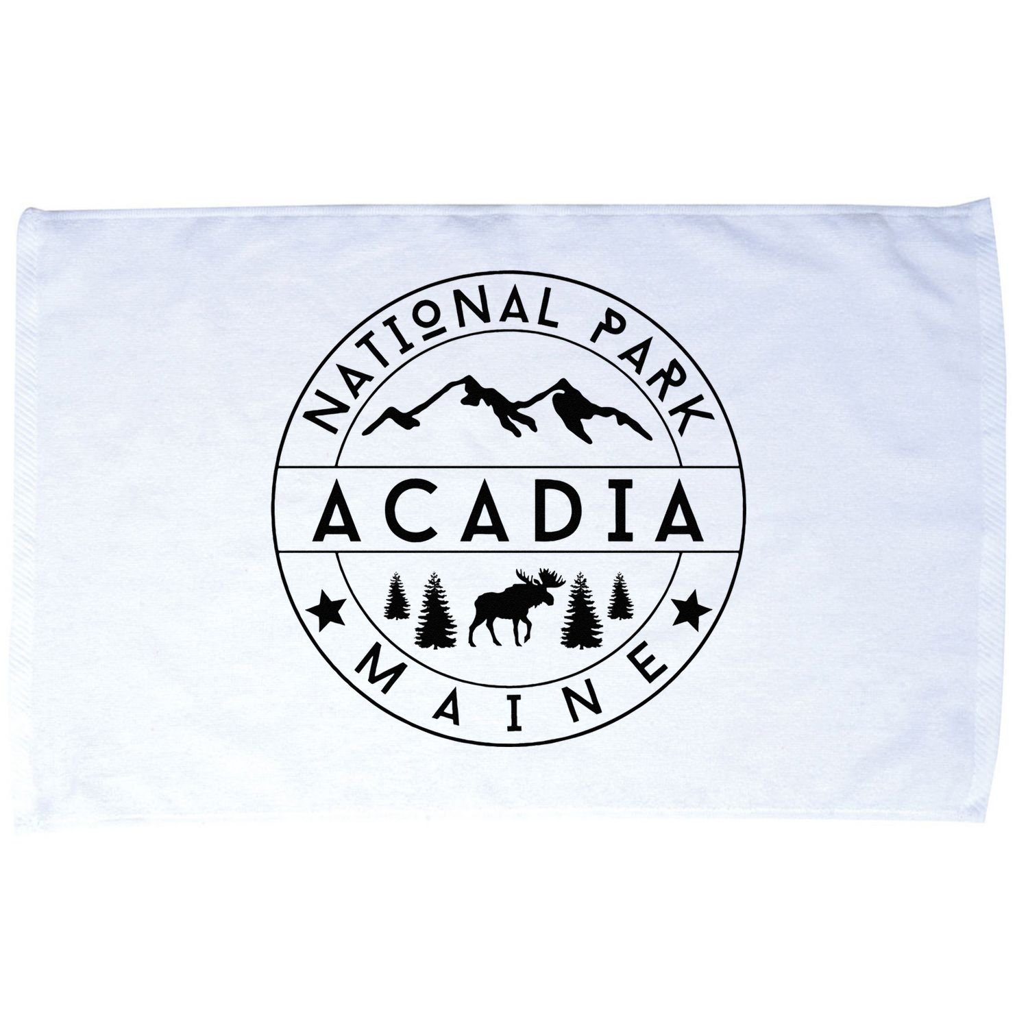 Acadia National Park Maine Moose Nature Hiking Outdoors Microfiber Hand Towel