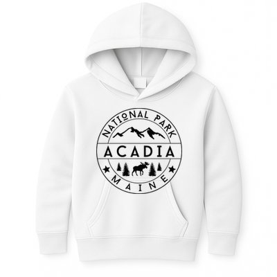 Acadia National Park Maine Moose Nature Hiking Outdoors Kids Hoodie