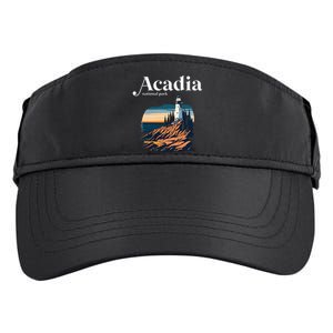 Acadia National Park Maine Retro Style Adult Drive Performance Visor