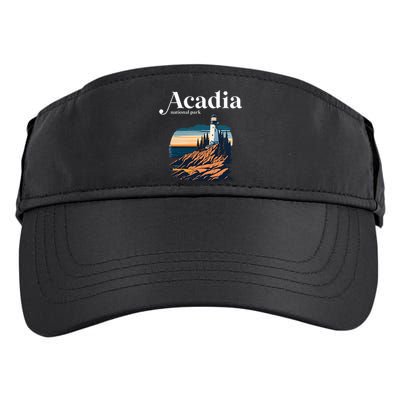 Acadia National Park Maine Retro Style Adult Drive Performance Visor