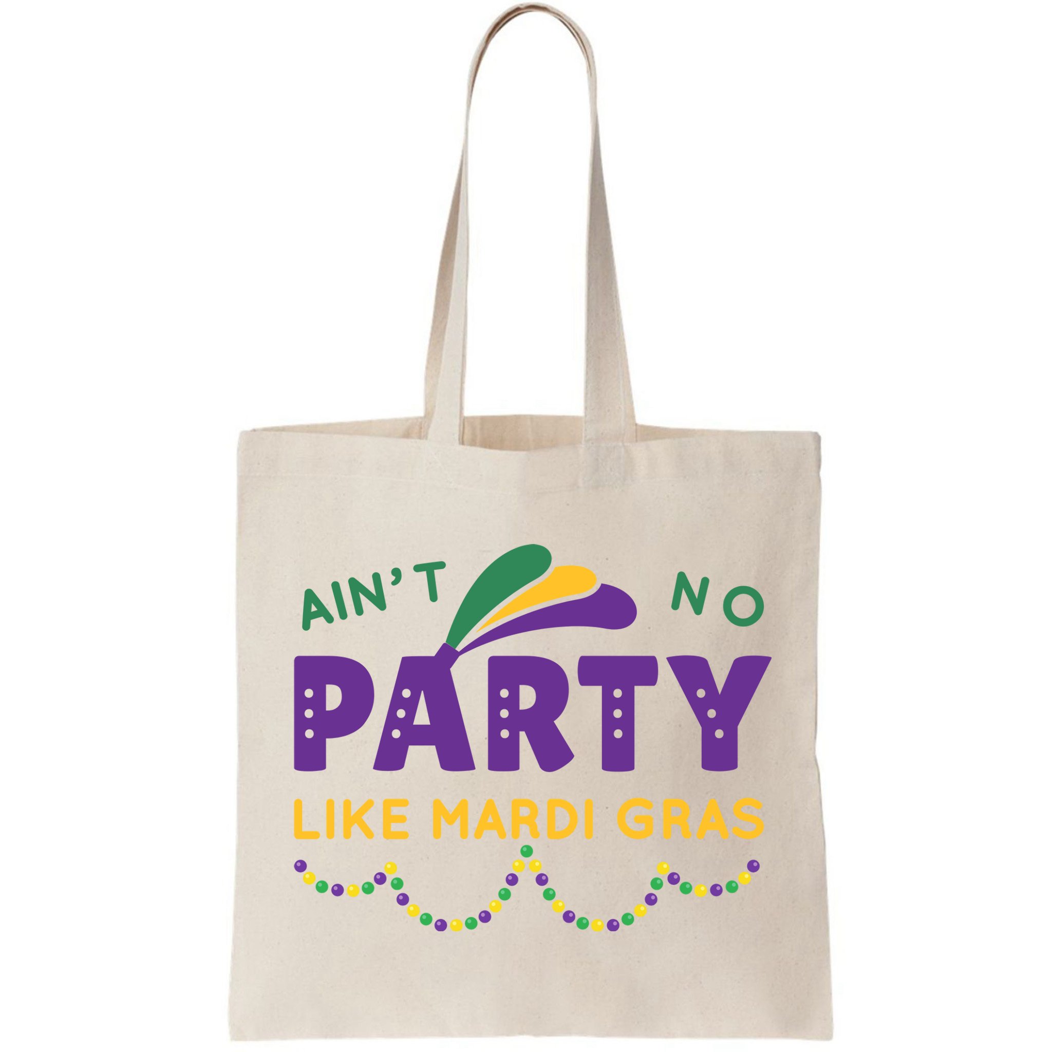 Ain't No Party Like Mardi Gras Beads Celebration Bag