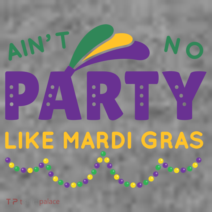 Ain't No Party Like Mardi Gras Beads Celebration Sustainable Beanie