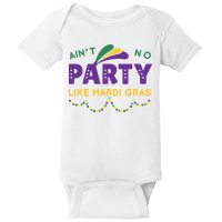 Ain't No Party Like Mardi Gras Beads Celebration Baby Bodysuit