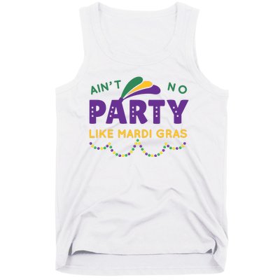 Ain't No Party Like Mardi Gras Beads Celebration Tank Top