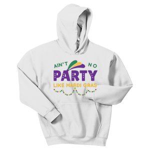 Ain't No Party Like Mardi Gras Beads Celebration Kids Hoodie