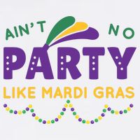 Ain't No Party Like Mardi Gras Beads Celebration Kids T-Shirt