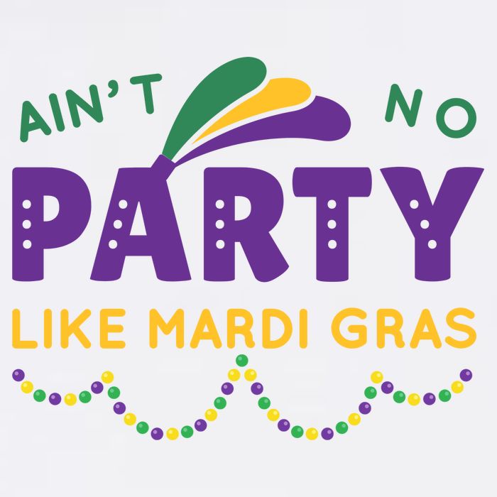 Ain't No Party Like Mardi Gras Beads Celebration Kids T-Shirt