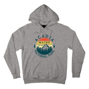 Acadia National Park Maine Mountains Nature Hiking Retro Tall Hoodie