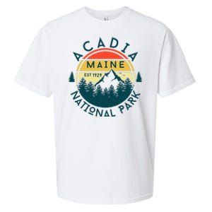 Acadia National Park Maine Mountains Nature Hiking Retro Sueded Cloud Jersey T-Shirt