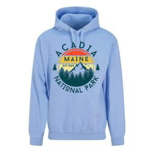 Acadia National Park Maine Mountains Nature Hiking Retro Unisex Surf Hoodie