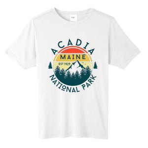 Acadia National Park Maine Mountains Nature Hiking Retro Tall Fusion ChromaSoft Performance T-Shirt