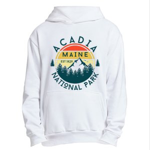 Acadia National Park Maine Mountains Nature Hiking Retro Urban Pullover Hoodie