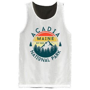 Acadia National Park Maine Mountains Nature Hiking Retro Mesh Reversible Basketball Jersey Tank