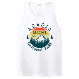 Acadia National Park Maine Mountains Nature Hiking Retro PosiCharge Competitor Tank