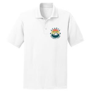 Acadia National Park Maine Mountains Nature Hiking Retro PosiCharge RacerMesh Polo