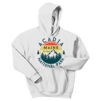 Acadia National Park Maine Mountains Nature Hiking Retro Kids Hoodie