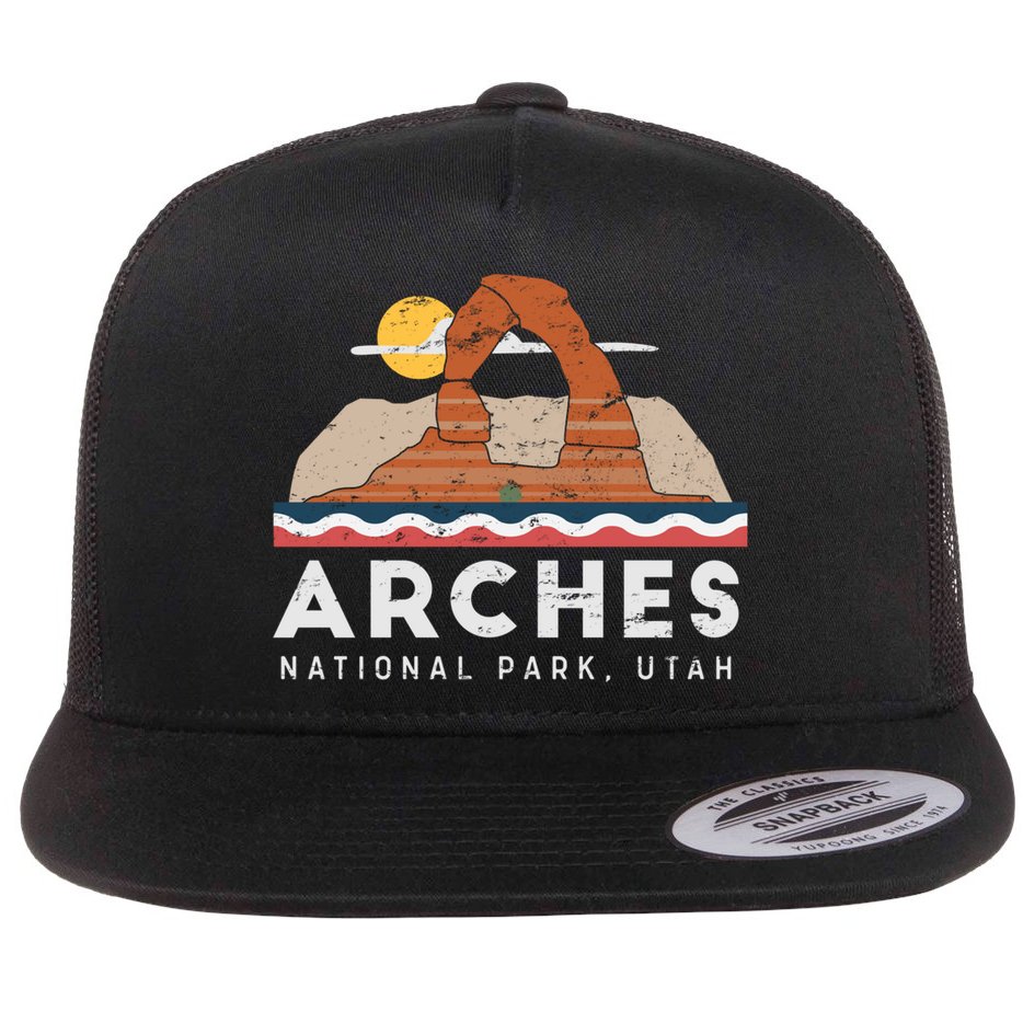 Arches National Park Cool Gift Flat Bill Trucker Hat