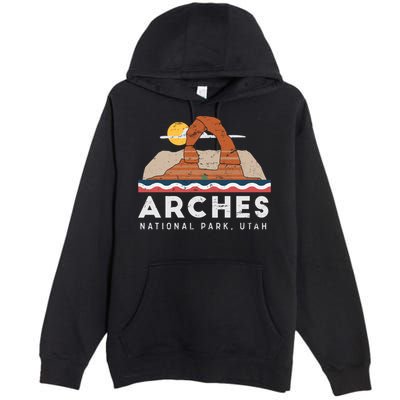 Arches National Park Cool Gift Premium Pullover Hoodie