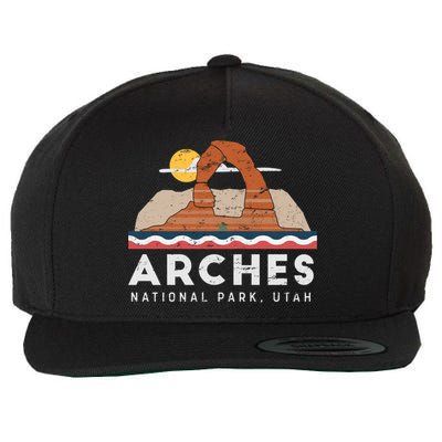 Arches National Park Cool Gift Wool Snapback Cap
