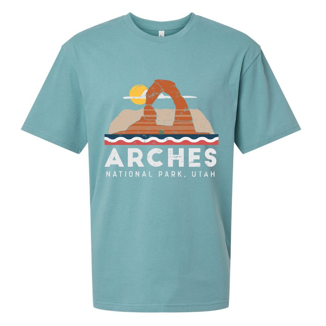 Arches National Park Cool Gift Sueded Cloud Jersey T-Shirt