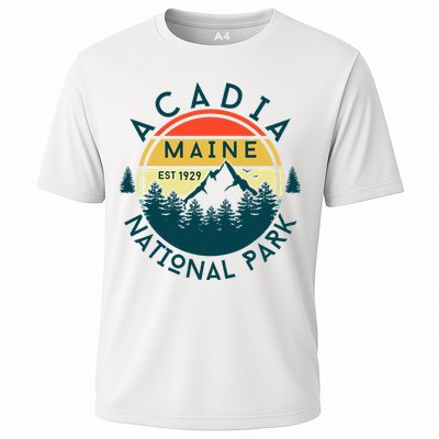 Acadia National Park Maine Mountains Nature Hiking Retro Performance Shirt