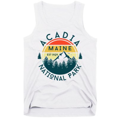 Acadia National Park Maine Mountains Nature Hiking Retro Tank Top