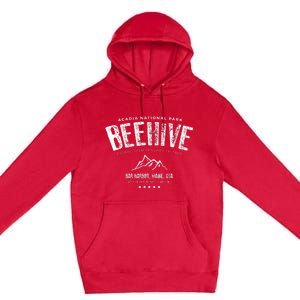 Acadia National Park Beehive Trail Premium Pullover Hoodie