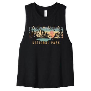 Acadia National Park Women's Racerback Cropped Tank