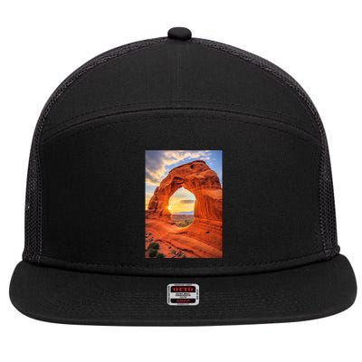 Arches National Park Photographic 7 Panel Mesh Trucker Snapback Hat