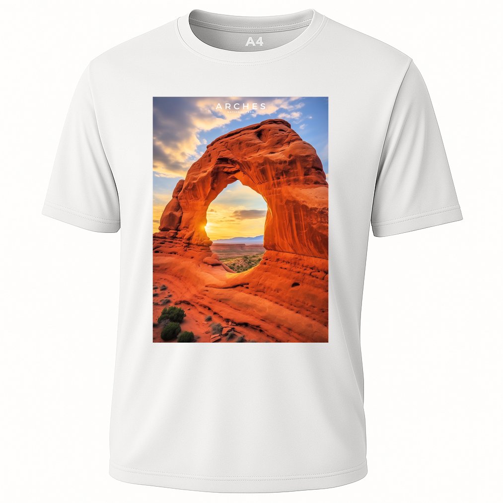 Arches National Park Photographic Cooling Performance Crew T-Shirt
