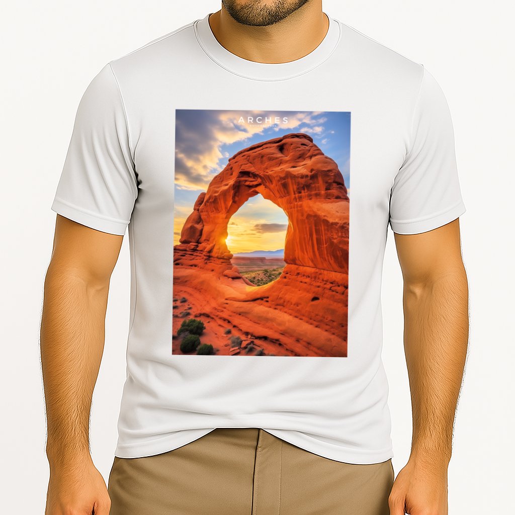 Arches National Park Photographic Cooling Performance Crew T-Shirt