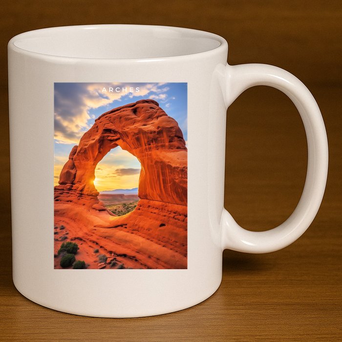 Arches National Park Photographic 11oz C Handle Ceramic Mug