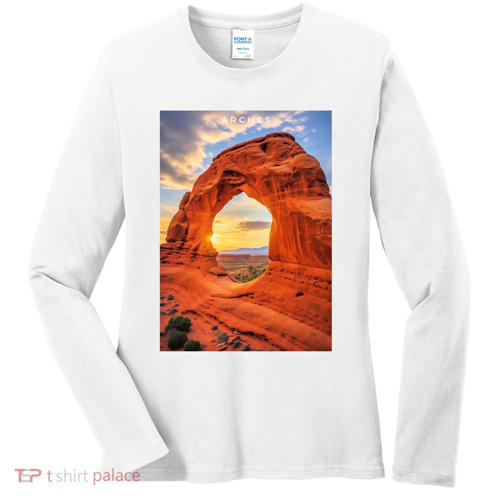 Arches National Park Photographic Ladies Long Sleeve Shirt