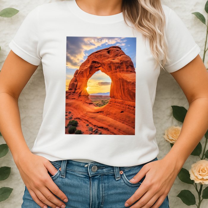 Arches National Park Photographic Womens T-Shirt