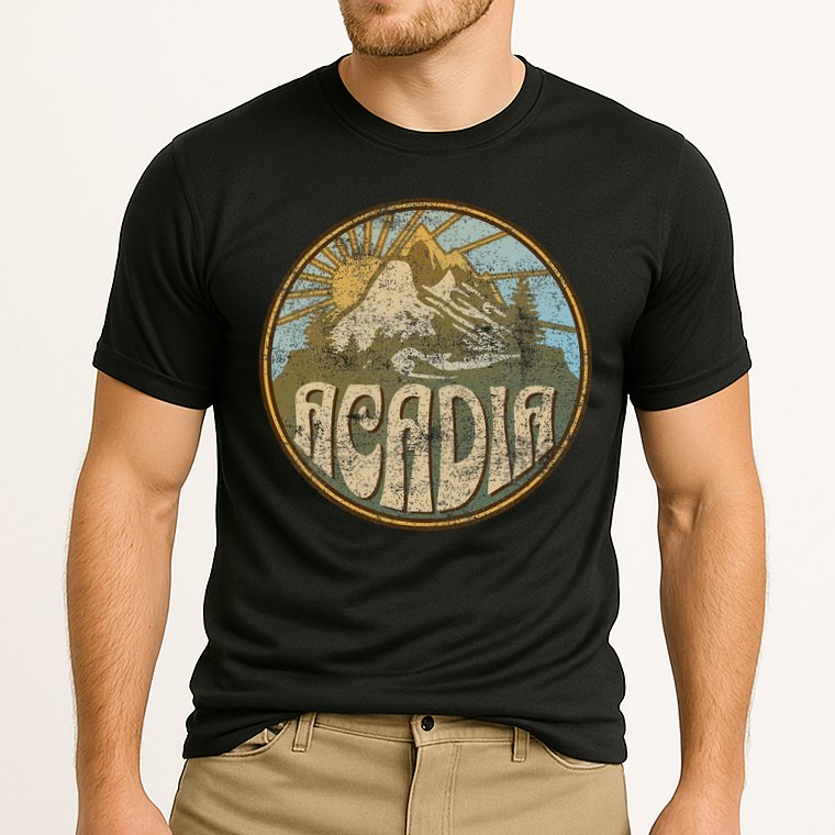 Acadia National Park Maine Nature Mountains Hiking Outdoors Cooling Performance Crew T-Shirt