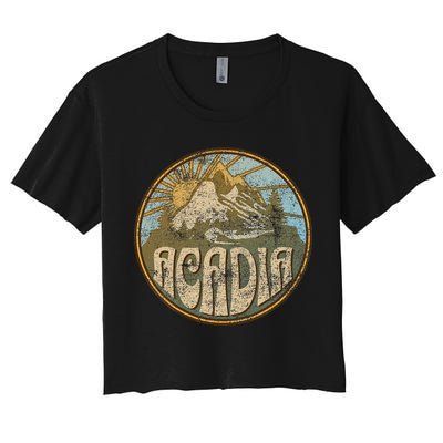 Acadia National Park Maine Nature Mountains Hiking Outdoors Crop Top