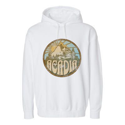 Acadia National Park Maine Nature Mountains Hiking Outdoors Garment-Dyed Fleece Hoodie