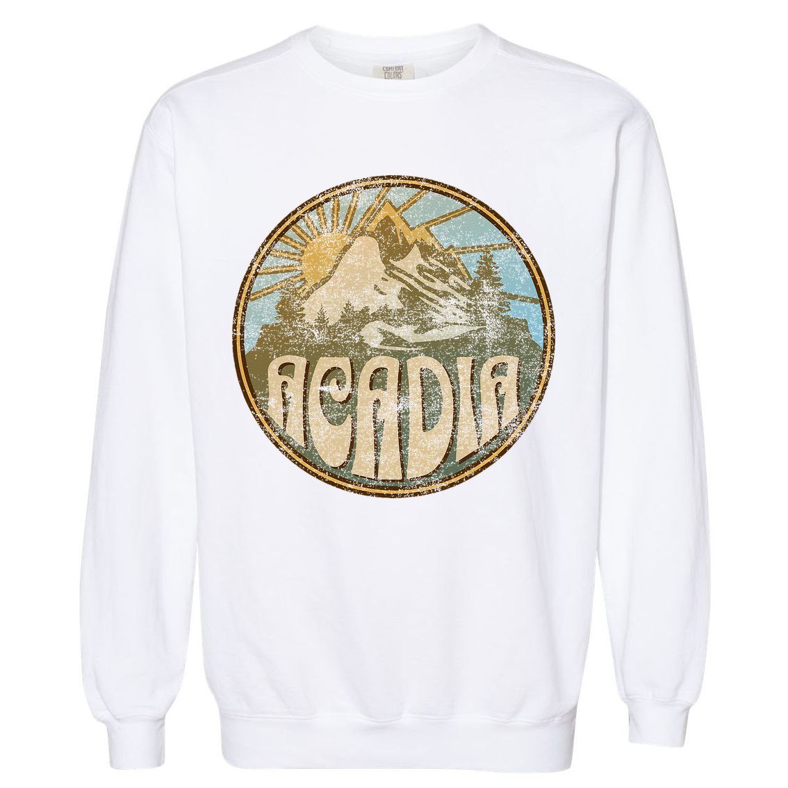 Acadia National Park Maine Nature Mountains Hiking Outdoors Garment-Dyed Sweatshirt