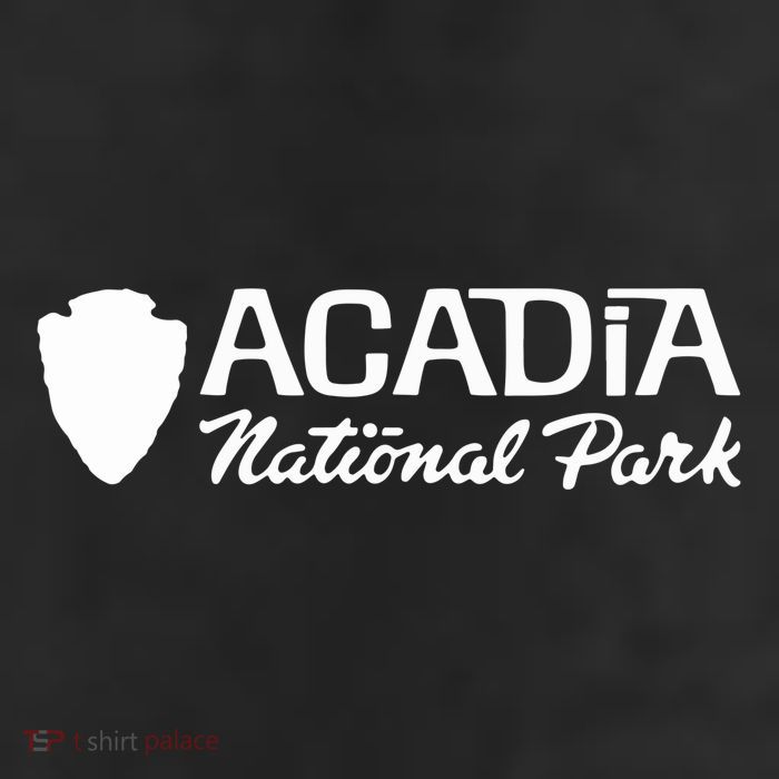Acadia National Park Retro Arrowhead Wordmark 25L Jumbo Tote
