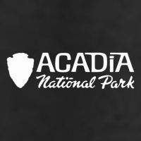 Acadia National Park Retro Arrowhead Wordmark Microfiber Hand Towel