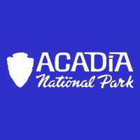 Acadia National Park Retro Arrowhead Wordmark Magnet