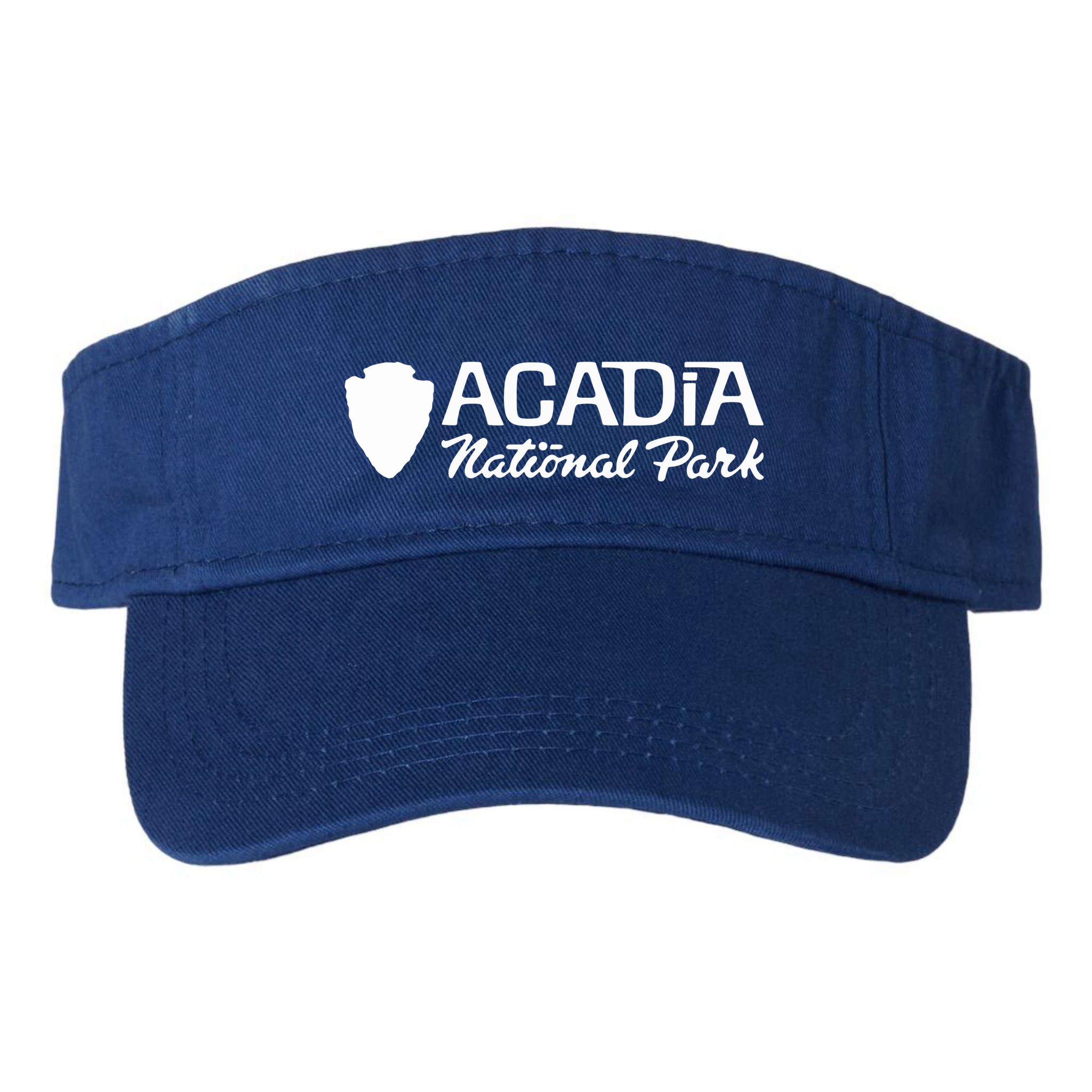 Acadia National Park Retro Arrowhead Wordmark Visor