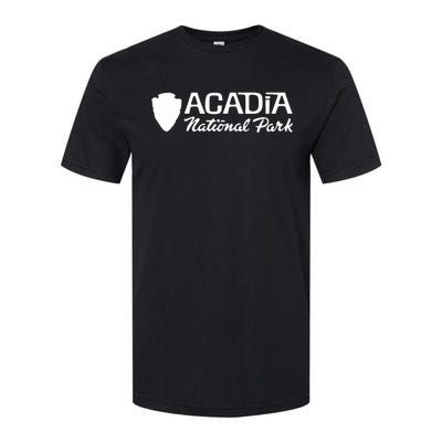 Acadia National Park Retro Arrowhead Wordmark Softstyle CVC T-Shirt