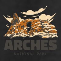 Arches National Park Utah 7 Panel Mesh Trucker Snapback Hat