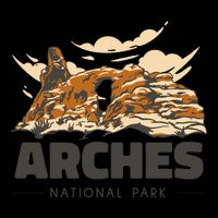 Arches National Park Utah Drawstring Bag
