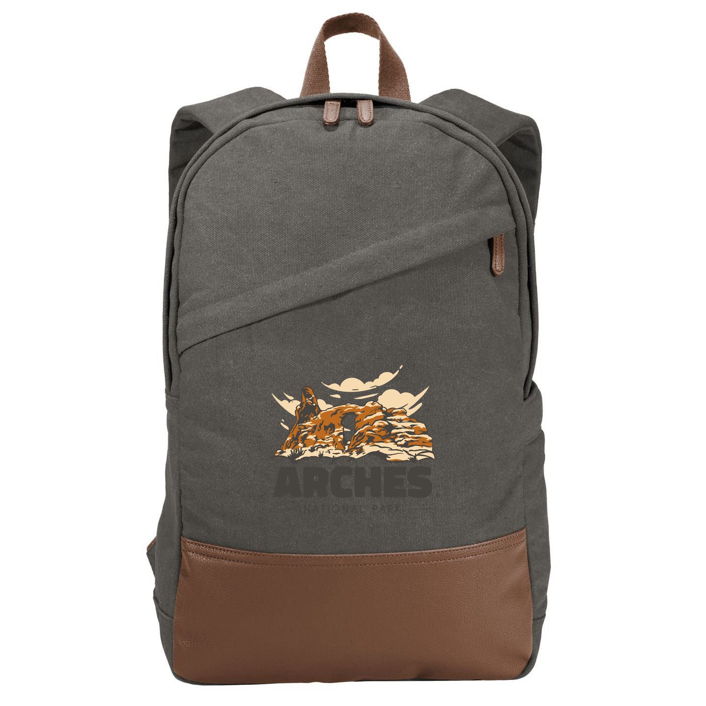 Arches National Park Utah Cotton Canvas Backpack